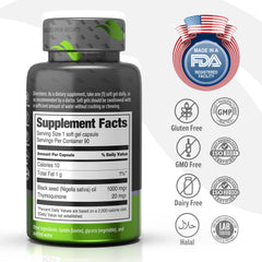Close-up of ORZAX softgel capsules for an easy daily dose