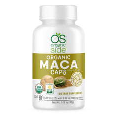 OS Organic Side maca capsules energy boost for daily stamina.