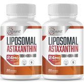 Osasuna Liposomal Astaxanthin bottle shows high-absorption formula for daily antioxidant support.