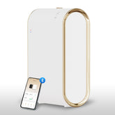 Oscentpro Smart Scent Air Machine front view in gold enhances home ambiance