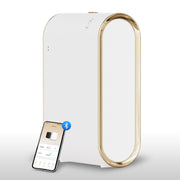 Oscentpro Smart Scent Air Machine front view in gold enhances home ambiance