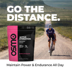 Glass of blueberry Osmo Active Hydration after training