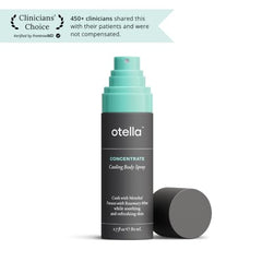 Otella Cooling Body Spray applied to pulse points for fast cooling.