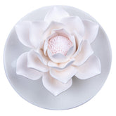 Oumeiben Lotus diffuser base showcases a ceramic design for small spaces.
