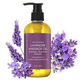 OUPEICHARM Lavender Massage Oil bottle for soothing skin and easy absorption.