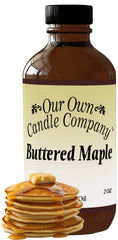 Our Own Candle Company Buttered Maple diffuser oil bottle offers a warm, inviting aroma.