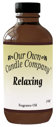 Our Own Candle Company relaxing diffuser oil 2oz bottle for calm environments.