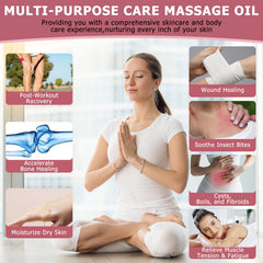 OUREA Poke Root Castor Oil dropper ready for precise, controlled application for targeted massage