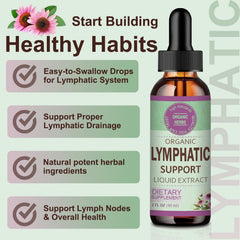 OUROZO Lymphatic Drainage Drops bottle with dropper cap enables precise dosing.