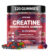 OUTELANDE Creatine Monohydrate Gummies bottle offers convenient workout energy support.