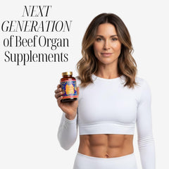 OVA Flame 10-in-1 capsules closeup showing easy daily support.
