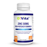 O!VITA Zinc 50mg bottle front view for daily immune support.