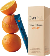 Ownist Triple Collagen liquid packets on-the-go: convenient travel packs for busy days.