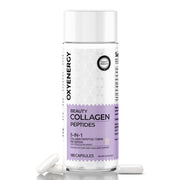 OxyEnergy collagen peptides capsules bottle view for daily use