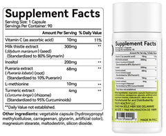 OxyEnergy milk thistle capsule close-up for liver detox support.