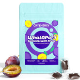 OxyEnergy Prune Digestive Gummies jar on table for daily gut support