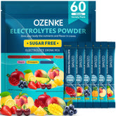 OZENKE 60-stick sugar-free hydration packaging for on-the-go electrolyte support