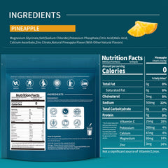Close-up of stick-pack showing sugar-free formula for clean hydration.
