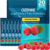 OZENKE raspberry electrolyte stick closed for on-the-go hydration.