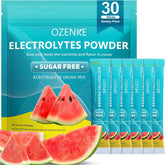 OZENKE Watermelon electrolyte packet for fast, on-the-go hydration after workouts.