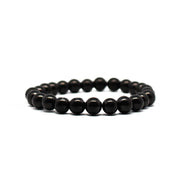 Pachamama Essentials 8mm shungite bracelet close-up for energy balance