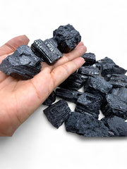 Pachamama Essentials black tourmaline crystals promote calm energy in living spaces.
