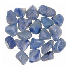 Pachamama Essentials Blue Quartz Tumbled 20-25mm close-up showing calming blue tones