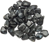 Pachamama Essentials Larvikite tumbled stone 20-25 mm with blue-silver flashes for grounding