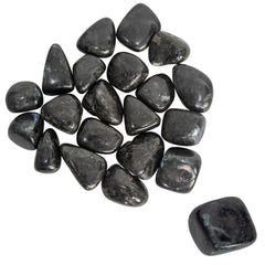 Pachamama Essentials Larvikite closeup showing iridescent flashes for meditation focus