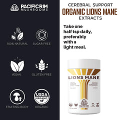 Dual-extraction process enhances bioavailability for Lions Mane powder