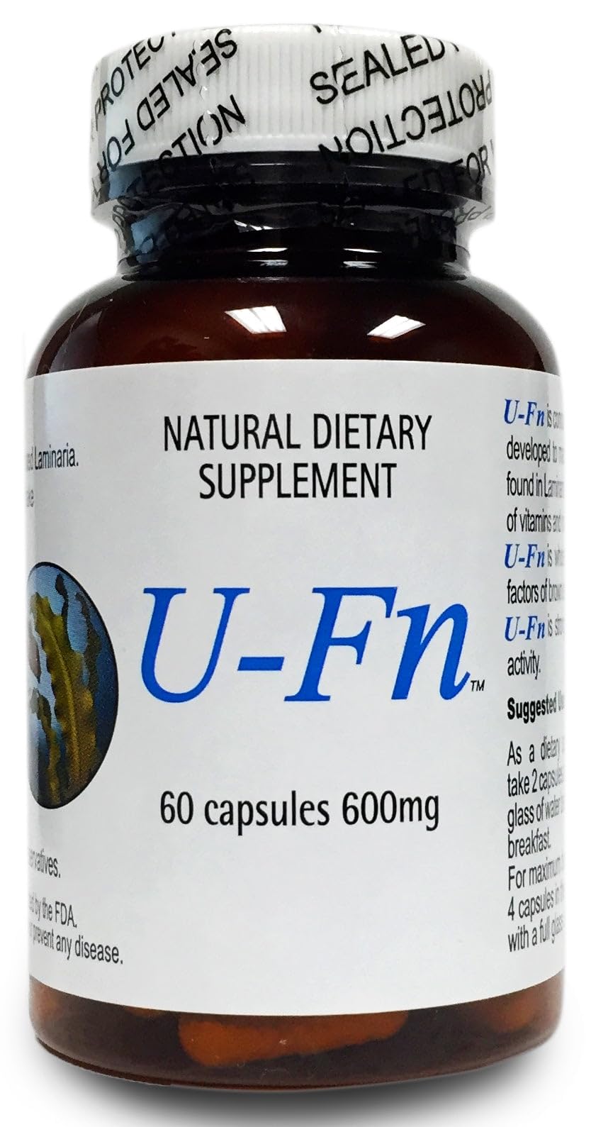 Pacific Standard U-Fn bottle with capsules for daily fucoidan support.