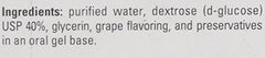 Paddock Laboratories grape glucose gel tubes packaging shows three-dose pack