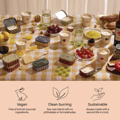 Paddywax Bistro soy candle made in USA for clean burning performance.