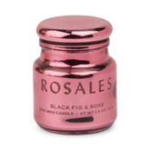 Paddywax Chroma Rosales pink etched jar with lid adds chic ambiance