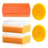 PAKENYESHA cradle cap brush set overview for gentle newborn scalp care.