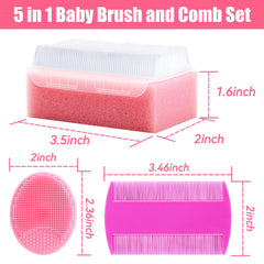 PAKENYESHA cradle cap brush and sponge duo delivers thorough, gentle cleansing