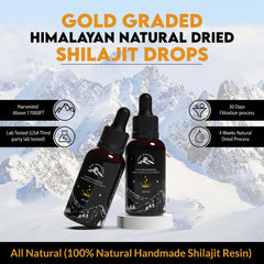 PakShilajit gold-graded shilajit drops highlighting high mineral content