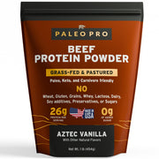 Paleo Pro 26G beef protein powder tub vanilla smooth protein base for paleo and keto