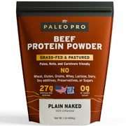 PaleoPro protein powder bottle pouring for a quick high-protein boost