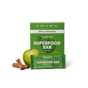 Paleovalley Barra Superalimentos Manzana Canela: snack portátil y rico en nutrientes.