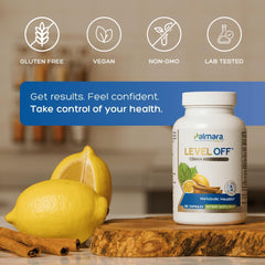 Palmara Level Off label view demonstrates transparent, lab-tested ingredients