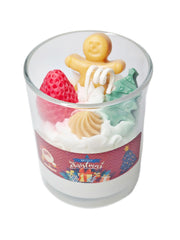 Pandachilla aroma candle with gingerbread-men-biscuits scent adds cozy warmth