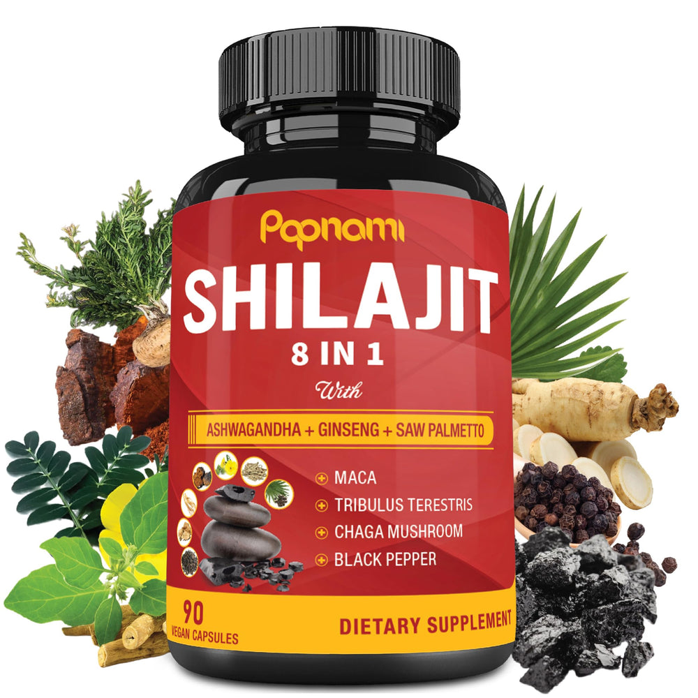 Papnami Shilajit capsules bottle for daily wellness.