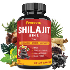 Papnami Shilajit capsules bottle for daily wellness.
