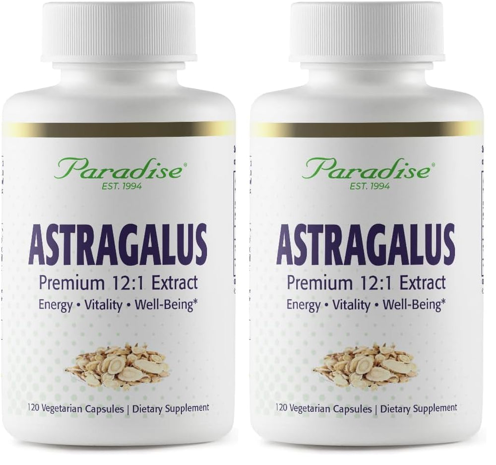Paradise Herbs astragalus extract capsules for energy support and immune maintenance