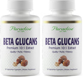 Paradise Herbs Beta Glucans bottle—vegan, gluten-free daily wellness