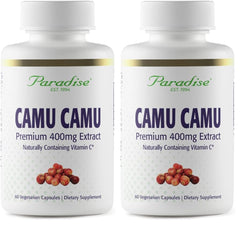 Paradise Herbs Camu Camu extract bottle front highlights daily wellness use