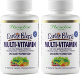 Paradise Herbs Earth's Blend bottle front for daily wellness capsules
