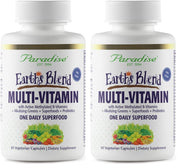 Paradise Herbs Earth's Blend bottle front for daily wellness capsules