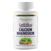 Paradise Herbs Earth's Blend Cal-Mag bottle supporting bone health and muscle function.